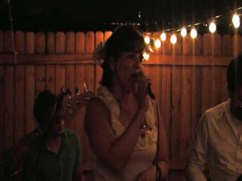 Paula Mattler Singing at Matt and Lindsay's Reception