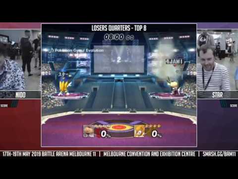 BAM11 PM Singles - Nido (Olimar, Pikachu, Bowser) vs Star (Sonic) LSF