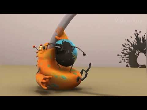 Erky Perky Belly Bounce and Air Inflation with Cartoon Sound Effects 