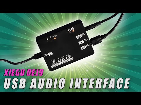 Xiegu DE19 🎵 USB Interface für Audio & CAT
