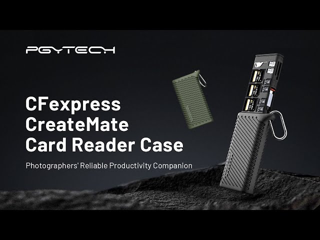 Vidéo PGYTECH CREATEMATE BOITIER LECTEUR DE CARTES CFEXPRESS TYPE A/SD BLACK