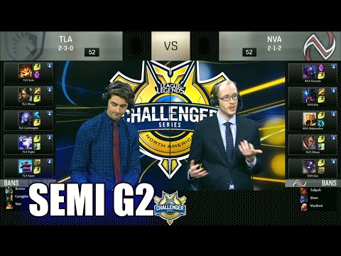 Team Liquid Academy vs Nova eSports | Game 2 Semi Finals S6 NACS Summer 2016 | TLA vs NVA G2 1080p