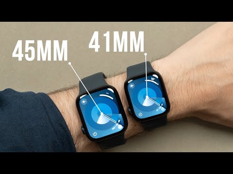 Apple Watch Series 9 - Size Comparison on Wrist! (41mm vs 45mm)