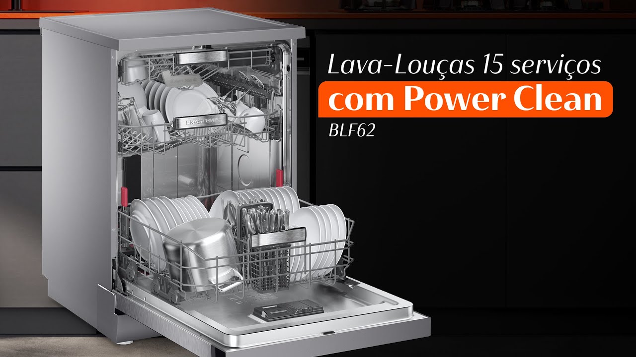 Lava-louças 15 serviços BLF62 com Power Clean