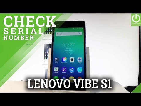 How to Check Serial Number on LENOVO Vibe S1