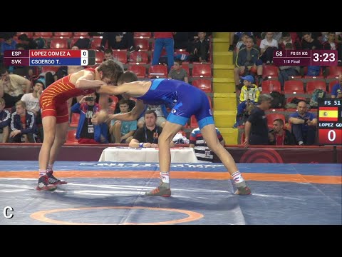 1/8 FS - 51 kg: A. LOPEZ GOMEZ (ESP) v. T. CSOERGO (SVK)