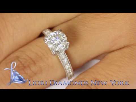 ER-1037 - 2.38 Carat H-SI1 Certified Natural Round Diamond Engagement Ring 18k White Gold