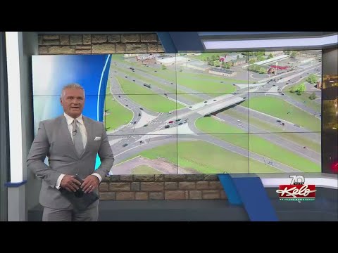 41st Street Diverging Diamond almost complete