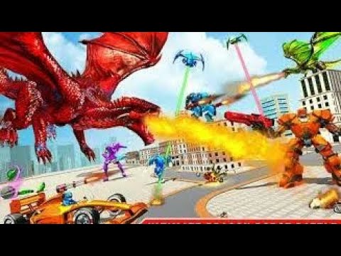 Dragon Robot Car Transformation##Formula Car Robot Game