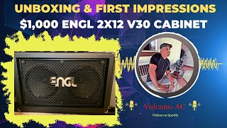 Video thumbnail for Unboxing & first impressions of $1,000 ENGL 2x12 with V30s Cabinet by Volcano AC