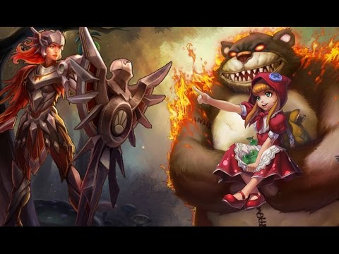 LoL: Leona vs Annie Support - Counter Match Up - Gameplay [GER]
