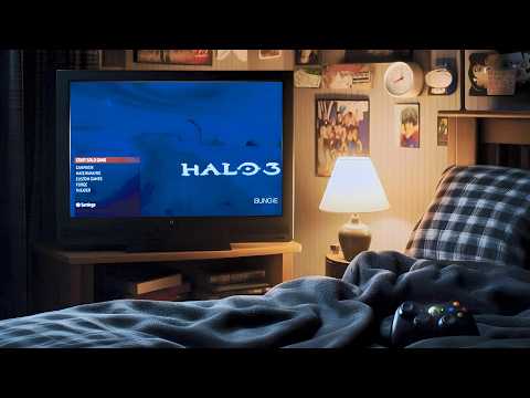Halo 3 Menu Music + Rain | Relaxing 2007 Vibes
