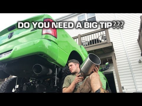 TIP SIZE : Does it Matter?!? *New Exhaust Tip*