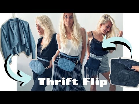 Thrift flip #11 / make yourself a trendy and practical belt bag for summer 2019!