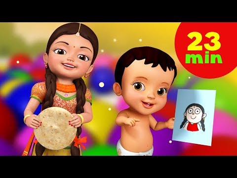 Mummy Ki Roti Gol Gol Rhyme and Much More | Hindi Rhymes for Children | Infobells