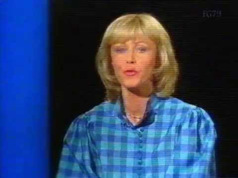 Vorschau und Ansage Ute Zingelmann, ZDF 29.10.1982