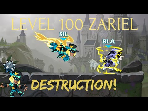 More LEVEL 100 ZARIEL DESTRUCTION! Brawlhalla 1v1s