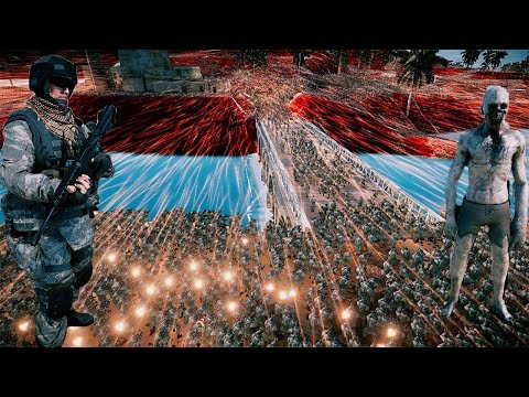 CAN THE Modern US Army STOP 1.000.000 Zombies - Ultimate Epic Battle Simulator 2 | UEBS2