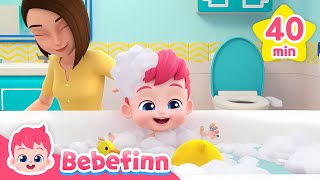 Bath Song + More Healthy Habit at Home | #Bebefinn Fun Nursery Rhymes for Kids