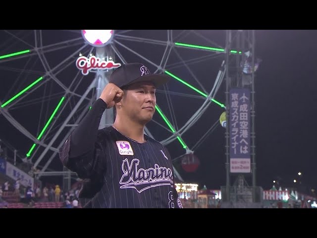 マリーンズ・中村奨吾選手ヒーローインタビュー 8月2日 東北楽天ゴールデンイーグルス 対 千葉ロッテマリーンズ