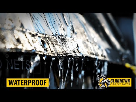Waterproof Gladiator Cargo Net Official Product Video: For Trucks, Trailers and More.