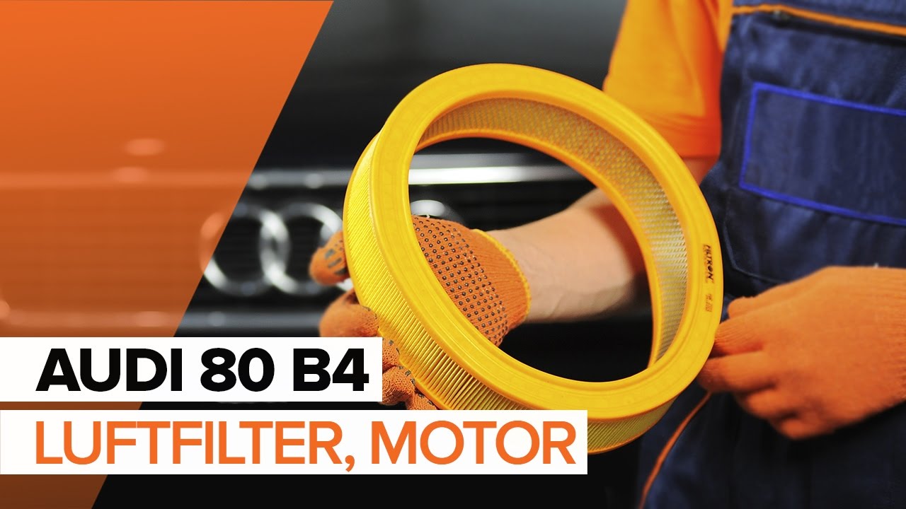 Byta luftfilter på Audi 80 B4 – utbytesguide