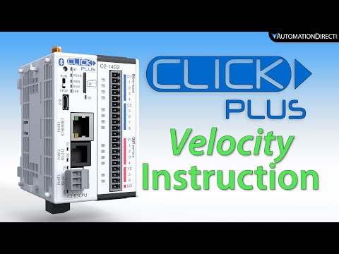 CLICK PLUS PLC Motion - Velocity Instruction from AutomationDirect