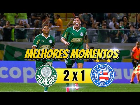 Gols e lances de Palmeiras x Bahia