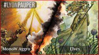 LA PUISSANCE DE L'INCOLORE ! Mono White Aggro vs Elves - Ligue Pauper Lyonnaise