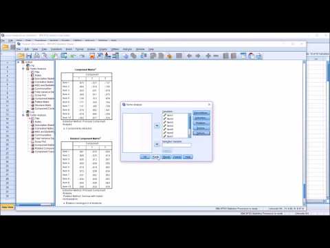Interpreting SPSS Output for Factor Analysis