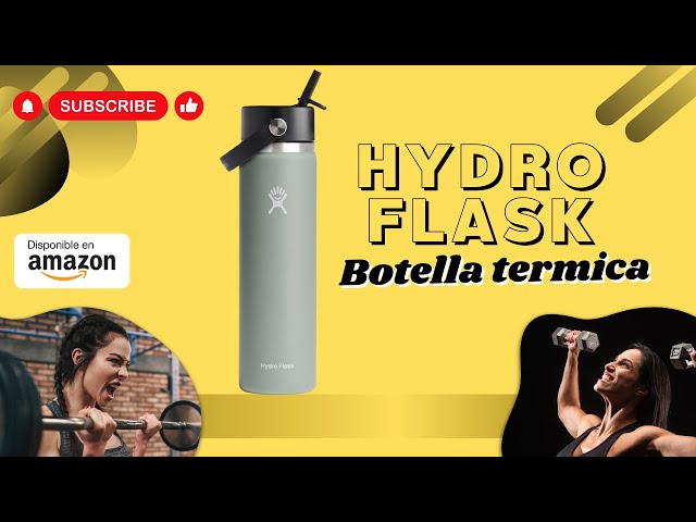 Vídeo relacionado con Hydro Flask - Wide Mouth - Botella de Agua 946 ml (32 oz) - Acero Inoxidable con Aislamiento al Vacío y Tapa a Prueba de Fugas y Revestimiento en Polvo - Wide Mouth - Black