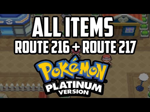 EVERY Item in Route 217 & Route 216 - Pokémon Platinum