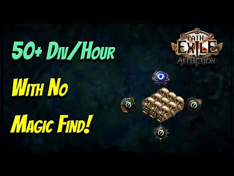 50+ Divines/Hr without Magic Find in PoE!