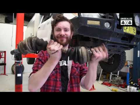 Part of a video titled How to replace a busted CV joint - YouTube