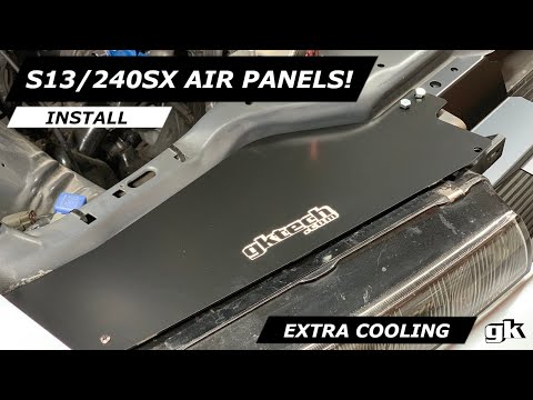 Gktech S13 240sx Silvia Cooling Panel - Install