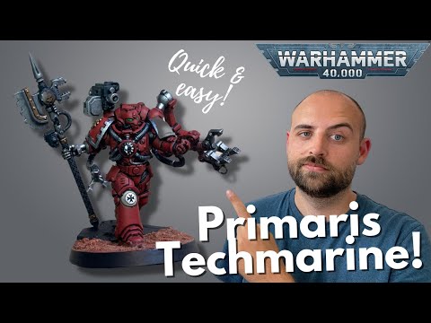 How to Paint a Primaris Techmarine Super Quickly with Contrast Paints!