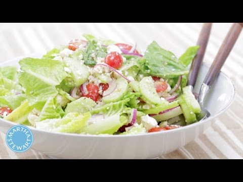How to Mix a Classic Greek Salad - Martha Stewart