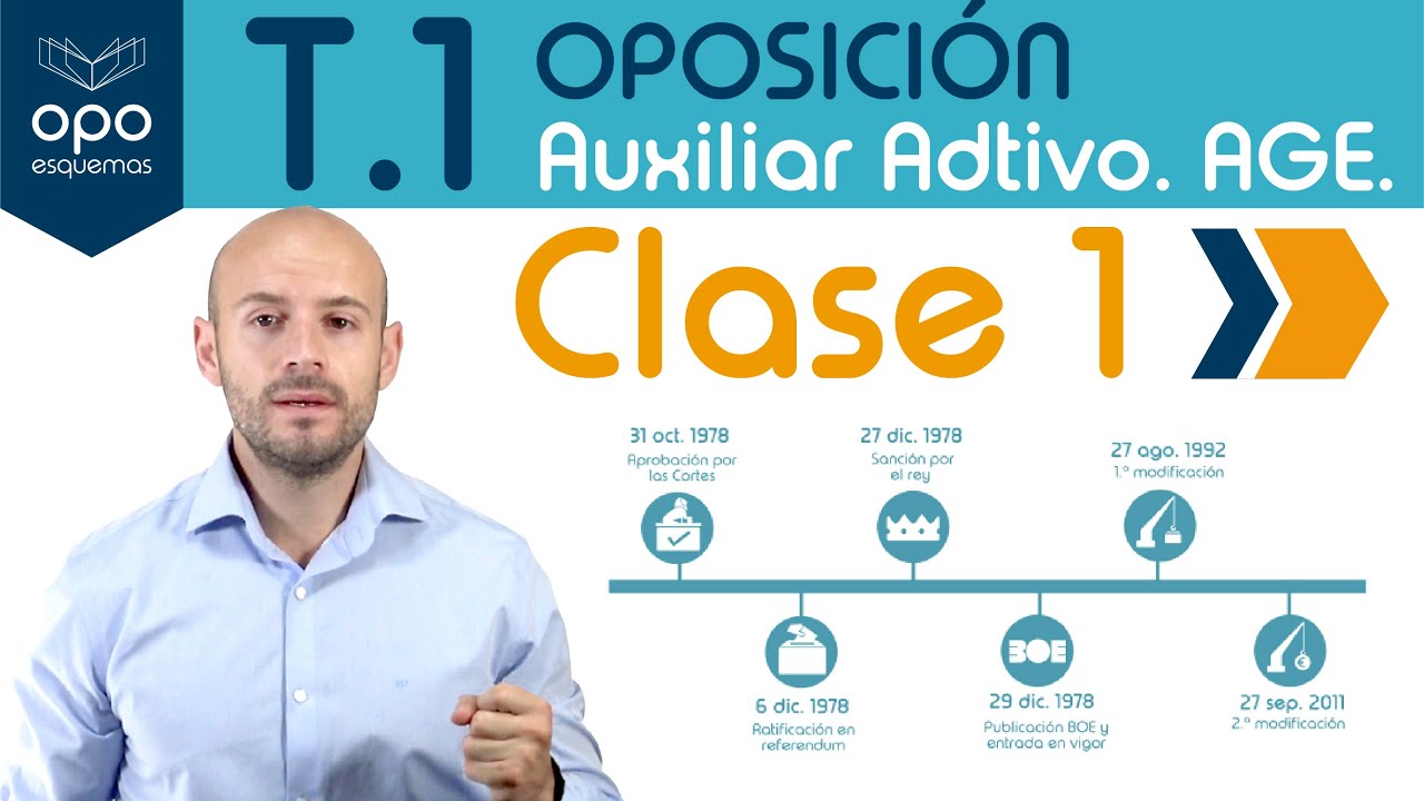Clase Tema 1. Oposición Auxiliar AGE. Constitución española