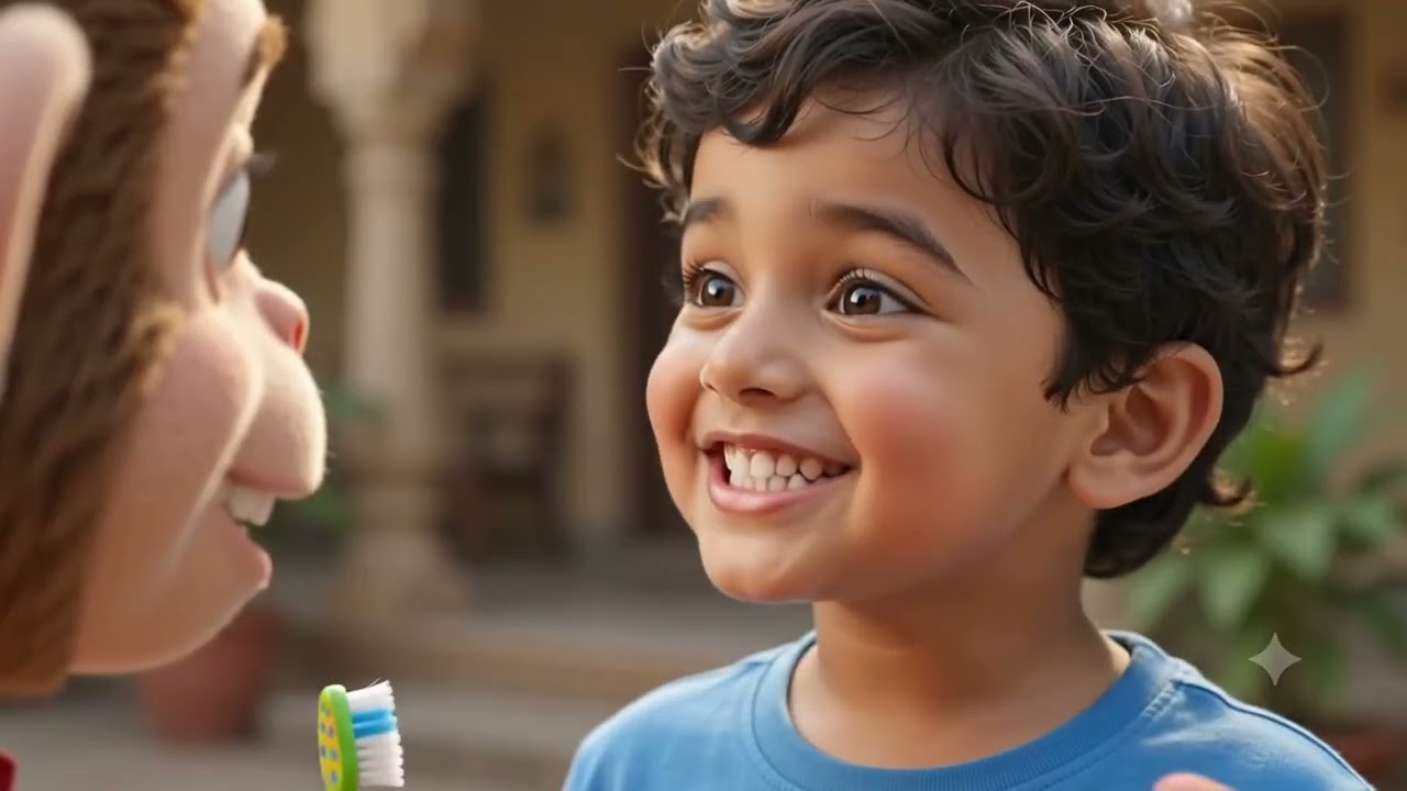 चिकू आणि चमकणारे दात 🦷🪥