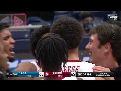 Alex Reese hits CLUTCH 3 to send game to OT! (#2 Alabama vs #11 UCLA | Sweet 16) March Madness HD