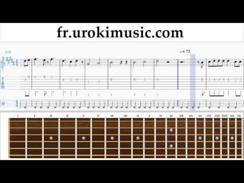 Comment Jouer de la Guitare David Guetta, Justin Bieber - 2U Tab Tablature Partie#2 um-i829
