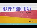 Happy birthday John Legend Traduction