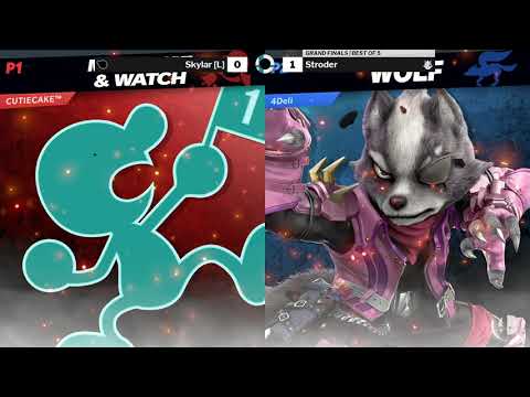SOS175 SSBU Grand Finals - Skylar [L] (Mr. Game & Watch) vs Stroder (Wolf)