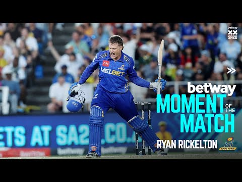 Betway Moment of the Match | Ryan Rickelton | Match 20 | Betway SA20