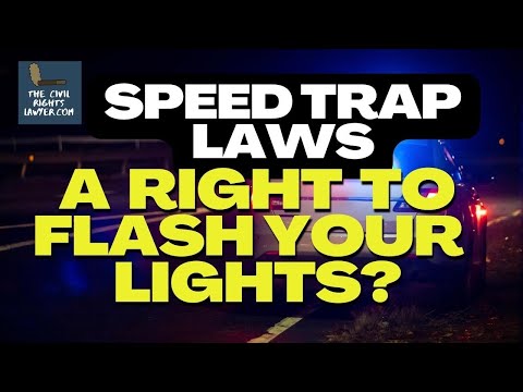 Is There a Right to Flash Lights to Warn Motorists of a Speed Trap? – Can They Stop You?