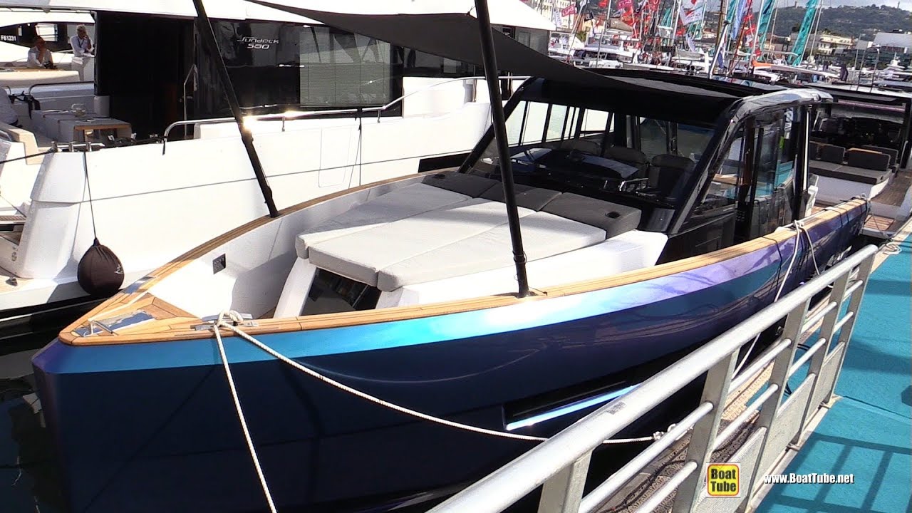 Fjord 44 Open Yacht - Deck and Interior Walkaround - 2018 Cannes Yachting Festival
