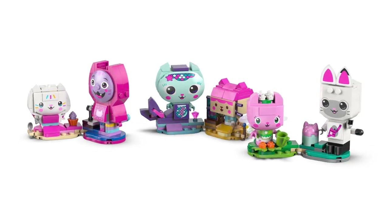 LEGO Gábinin čarovný domček - Gábi a mačacie kamaráti z kociek