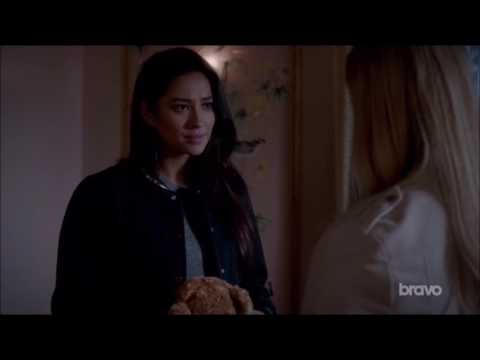 Pretty Little Liars - 7x16 "The Glove That Rocks the Cradle" Emison Kiss