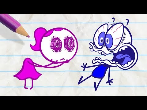 Pencilmate Should Not Believe His Eyes! -in- A MIDSUMMER NIGHTMARE - Pencilmation Cartoons