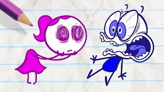 Pencilmate Should Not Believe His Eyes! -in- A MIDSUMMER NIGHTMARE - Pencilmation Cartoons for Kids
